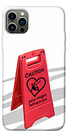 Чохол IBANAN Caution falling in love для iPhone 12 Pro (6.1"")