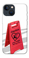 Чохол IBANAN Caution falling in love для iPhone 13 mini (5.4"")