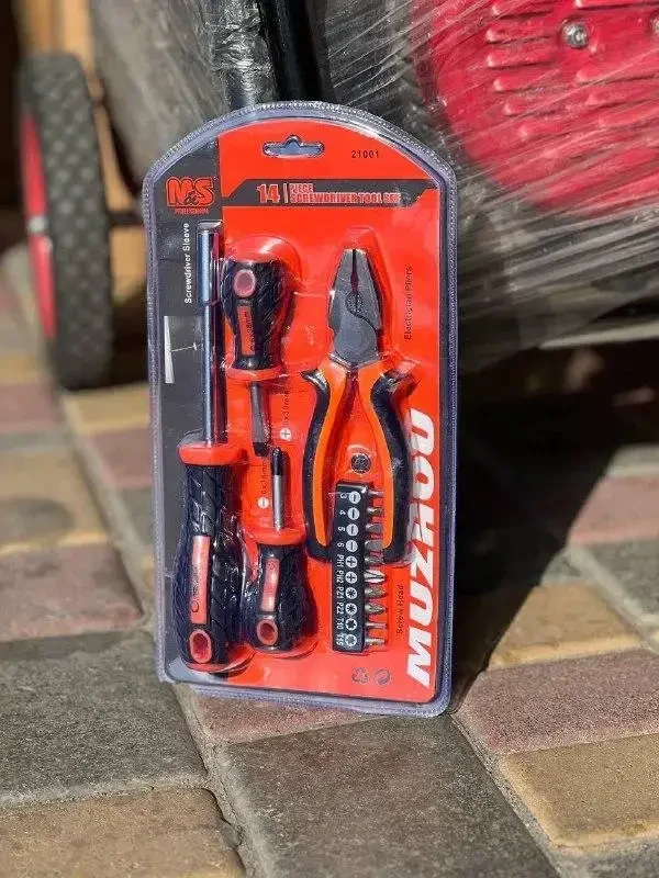 Набір викруток 14 в 1 Screwdriver + vise and other sets 447 AND