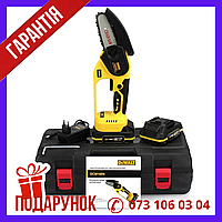 Аккумуляторная цепная мини пила в кейсе DeWalt DCM160N 24V 4Аh шина 10 см