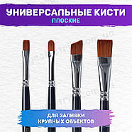 Художній набір 18 в 1 - Акрил, акварель, гуаш, олія, темперна фарба, аквагрим, фото 8