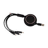 Кабель USB Baseus USB to M+L+C 1.2m 66W CAMLC-M Колір Чорний. J01, фото 4