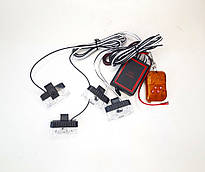 Стробоскоп під решітку 4шт 2LED LT-9202-2LED-Y з пультом 12V