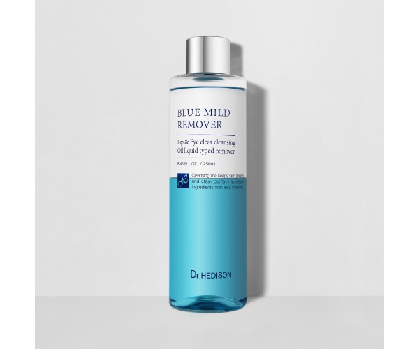 Двофазний засіб для зняття стійкої косметики Dr.HEDISON Blue Mild Remover