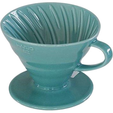 Керамический Пуровер HARIO Серый V60 02 (400 мл.) Turquoise 3VDC-02-TQ-UEX