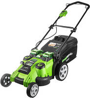 Газонокосилка аккумуляторная Greenworks TwinForce G40LM49DB (2500207) (без аккумулятора и ЗУ)(5313242761756)