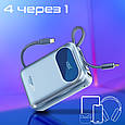 УМБ Promate PowerPod-20 20000 mAh, USB-C/USB-А порт, USB-C/Lightning конектори (powerpod-20.blue), фото 3
