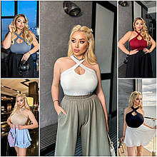 Жіноча майка-топ мікродайвінг розміри норма й батал