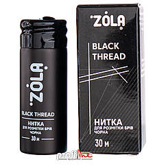 Нитка для розмітки брів Zola Black Tread чорна, 30 м