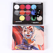 Poetry Shadow - 15 кольорів - 2 пензлики - Аквагрим професійний: арт. FC1502, фото 3