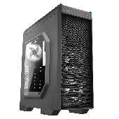 Корпус GameMax Luxury Black, без БЖ, Mid Tower, ATX / Micro ATX / Mini ITX, 1хUSB 3.0, 2хUSB 2.0, Card Reader, 3x120 мм LED, 205x4