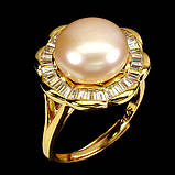 Кільце. Натуральні перли. Срібло 925., фото 3