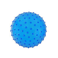 Дитячий М'ячик із шипами MB0109 гумовий 10 см, 28 грам (Синій) sm