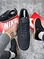 Nike air force, Замшеві кросівки найк, Чоловічі кросівки nike air force 1 low black