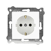 Механізм розетки з заз білий KARELL