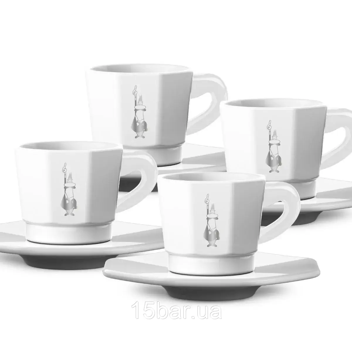 Набір чашок з блюдцями Bialetti RTATZ402