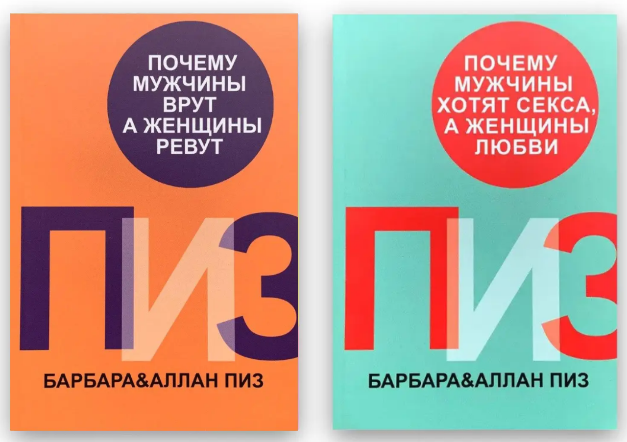 Чому чоловіки хочуть сексу, а жінки кохання Чому чоловіки брешуть, а жінки ревуть Аллан і Барбара Піз (рос)