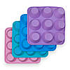 Силіконова форма A-Plus №1967 для кексів та маффінів 9в1 21.5х21.5х2.7 см лавандовий, фото 6