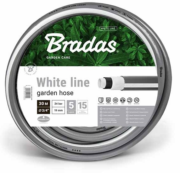 Шланг для полива Bradas WHITE LINE 3/4 дюйм (WWL3/450)(5294226401756) - фото 1 - id-p2198845148