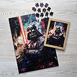 Середній Фігурний Дерев'яний Пазл Дарт Вейдер з мечем L, фото 2