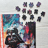 Середній Фігурний Дерев'яний Пазл Дарт Вейдер з мечем L, фото 3