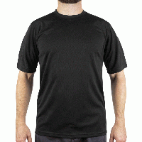 Футболка тактическая Sturm Mil-Tec "Tactical T-Shirt QuickDry" Black,мужская военная черная футболка