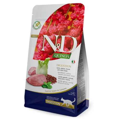 Farmina (Фармина) N&D Quinoa Digestion ADULT рекомендований у разі порушень травлення з ягням та кіноа- 5 кг