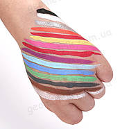 Poetry Shadow - 15 кольорів, 40 трафаретів, 2 пензлики - Аквагрим професійний: арт. FC1502-S, фото 5