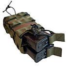 Підсумок на два магазини АК відкритий подвійний колір Мультикам з пластиковою вставкою, фото 2