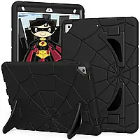 Чехол Spiderman Apple iPad New 2017 (9.7 экран) детский с подставками Чёрный