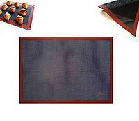 Силиконовый коврик SNS для выпечки запекания коричневый 40 х 30 см NL, код: 8248092