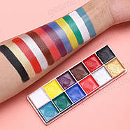 Масляні фарби NUKOLO для святкового макіяжу - 12 кольорів - Яскравий грим - арт. FC012, фото 6