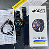 Смарт-годинник із чорним залізним ремінцем Smart Watch із дзвінком Смарт-годинник із підтримкою української мови Sniper, фото 4