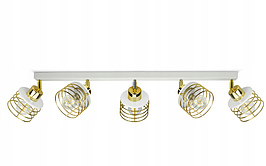 Стельова люстра світильник GLAMOUR із золотим хромом та міддю 947-BG5