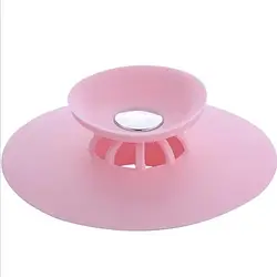 Силіконова пробка для раковини Рожевий