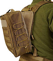 Быстросъемный тактический рюкзак на плитоноску на молле, армейский военный рюкзак на липучке велкро штурмовой