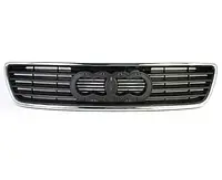 Решітка радіатора Audi A6 94-98 чорна з хром рамкою (відкрита) 4A0853651C3FZ без емблеми