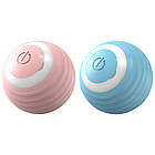 Інтерактивна іграшка для котів 4,3см PetGravity, від USB, Блакитний / Смарт м'ячик з підсвічуванням для домашніх тварин, фото 2