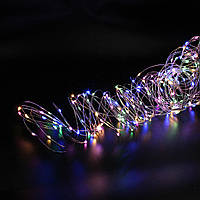 Новогодняя гирлянда LED 200 Ламп Капля росы на медной проволоке 20M Мультицветная | Декоративная световая