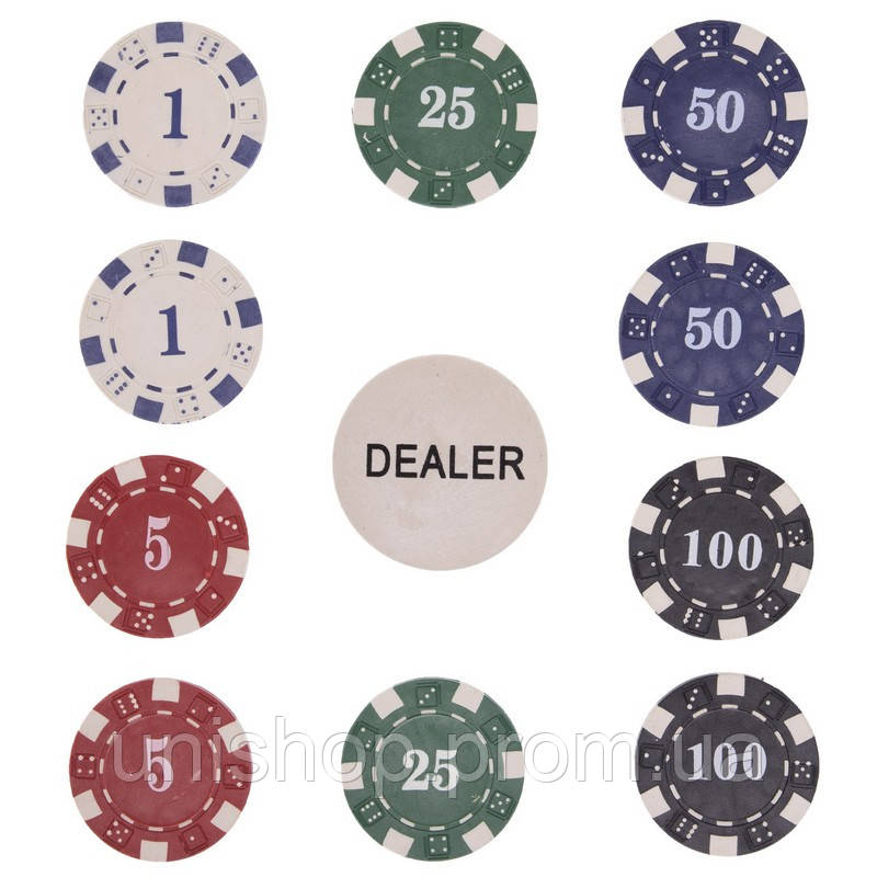 Набор для покера в алюминиевом кейсе Zelart IG-2115 500 фишек un - фото 5 - id-p2198948113