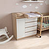 Сповивальний комод 4+1 Лайт з органайзером Дуб сонома+білий, фото 6