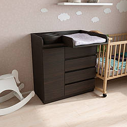 Пеленальний комод 4+1 Лайт з оргонайзером Венге мігія