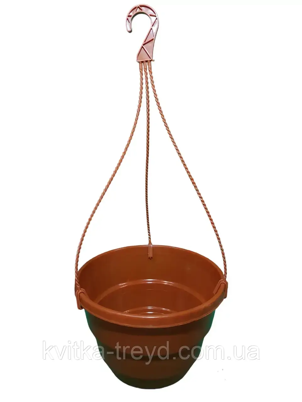Підвісний горщик з гачком для квітів 3,7 л Ø 23 см *теракот*, фото 1