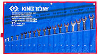 Набор ключей KING TONY 18 единиц (6-24мм) чехол из теторона (1218MRN)(5294484341756)