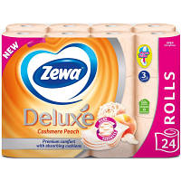 Туалетная бумага Zewa Deluxe Персик 3 слоя 24 рулона (7322541171814) - Вища Якість та Гарантія!