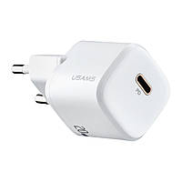 СЗУ USAMS CC124 T36 20W Super Si PD Fast Type-C Charger(EU) White