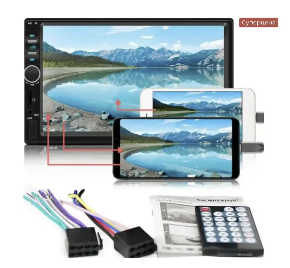 Bluetooth автомагнітола pioneer на андроїді Магнітола 2din з екраном і пультом ду Мультимедіа в машину - фото 8 - id-p2198980682