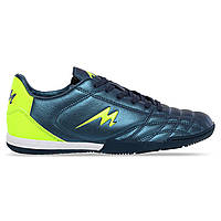 Взуття для футзалу підліткове MEROOJ 230750D-3 розмір 38 колір темно-синій-салатовий