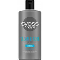 Шампунь Syoss Men Clean & Cool с Ментолом 440 мл (9000101277197) - Вища Якість та Гарантія!
