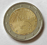 Эстония 2 евро 2021, Эстонское национальное животное волк